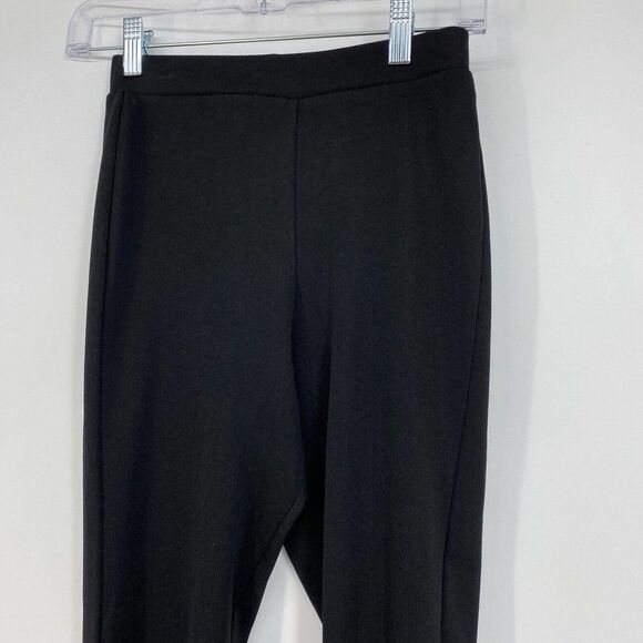 4TH & RECKLESS Annoushka Side Slit Leggings In Black Rib Jersey Small - Picture 3 of 8